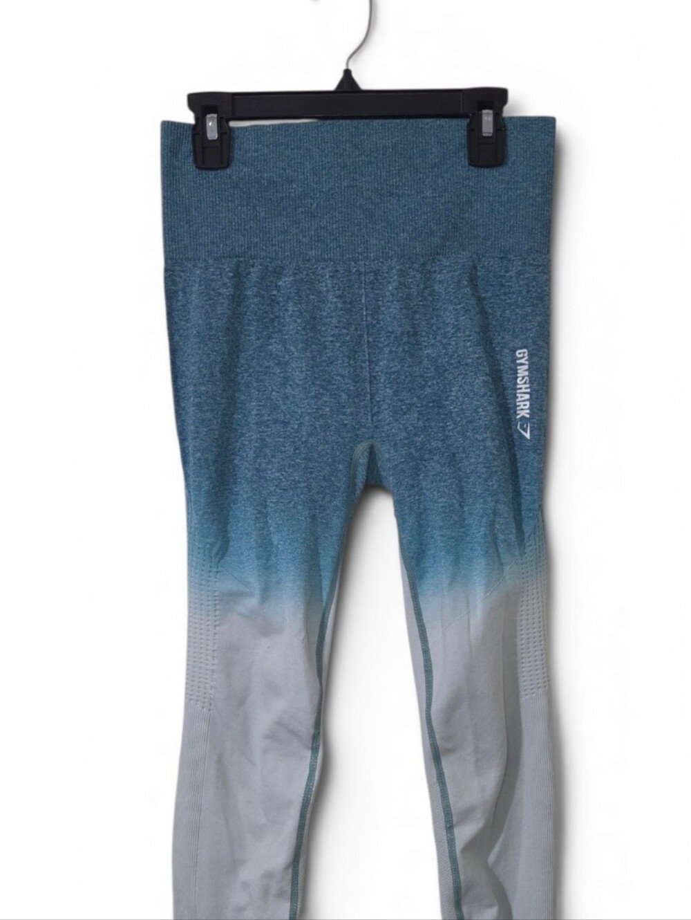 RARE Gymshark Teal-to-Gray Ombre Seamless Leggings